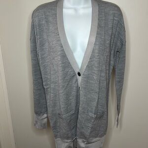 Derek Lam Long Sheer Back Cardigan